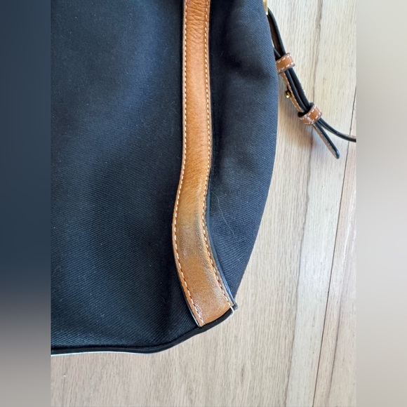 Fossil Vintage Brown Leather Handbag Tote Bag Purse - Picture 7 of 10